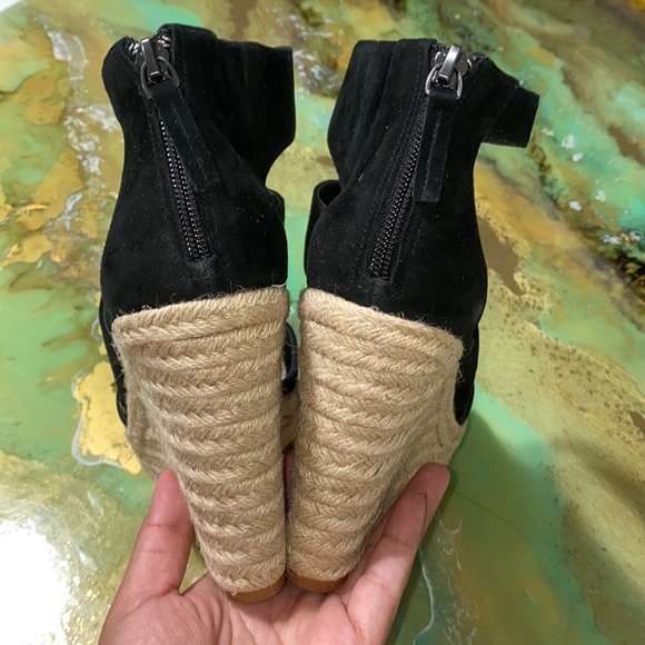 NWOT Botkier “Julian” Suede Espadrille Wedges - Picture 5 of 11